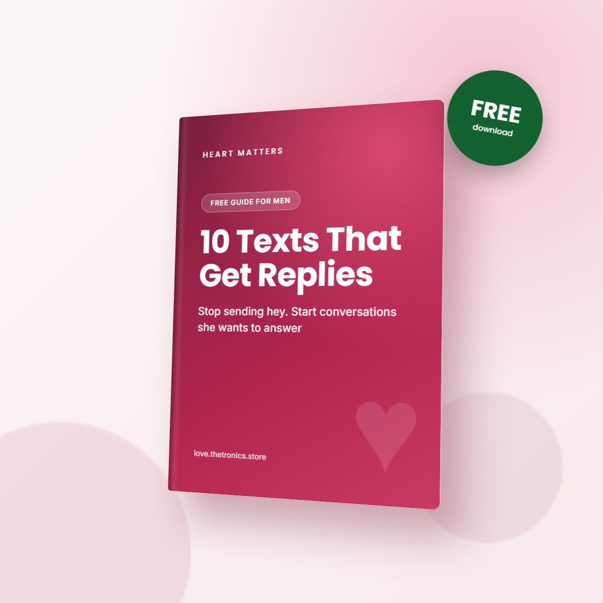 10 Texts That Get Replies free guide cover